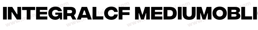 IntegralCF MediumOblique字体转换